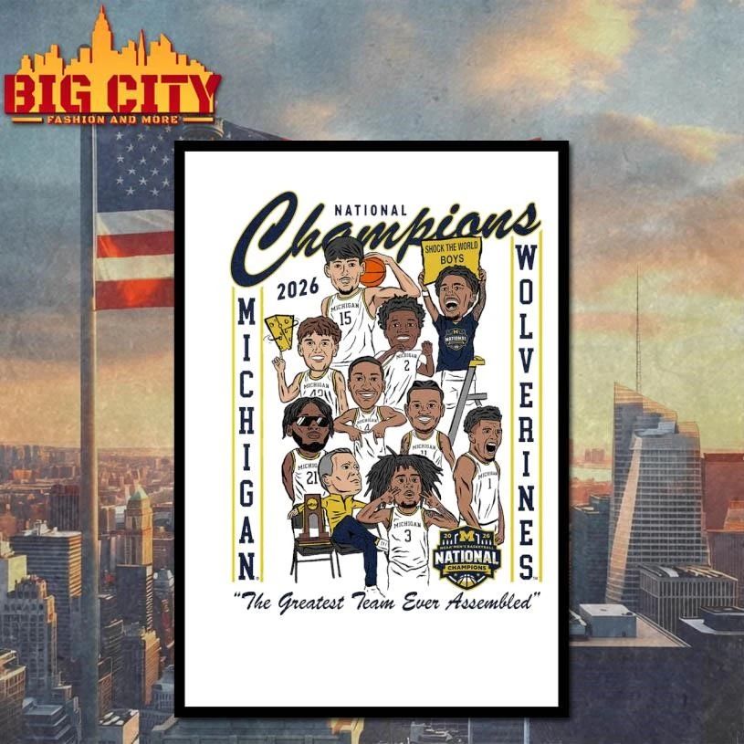 2026 Men’s Basketball National Champions Cartoon Team Shirt