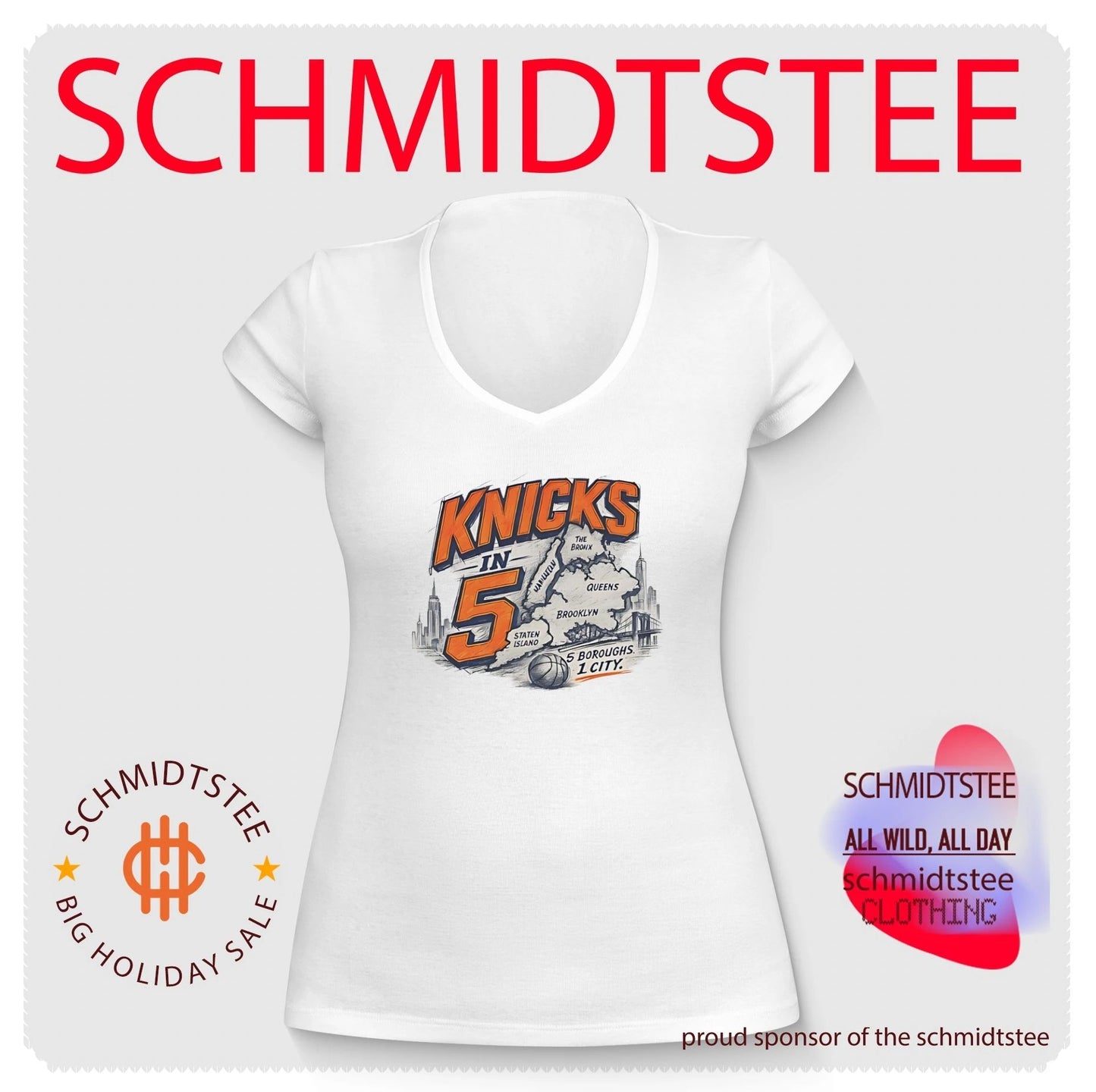 New York Knicks in 5 – 5 Boroughs 1 City shirt