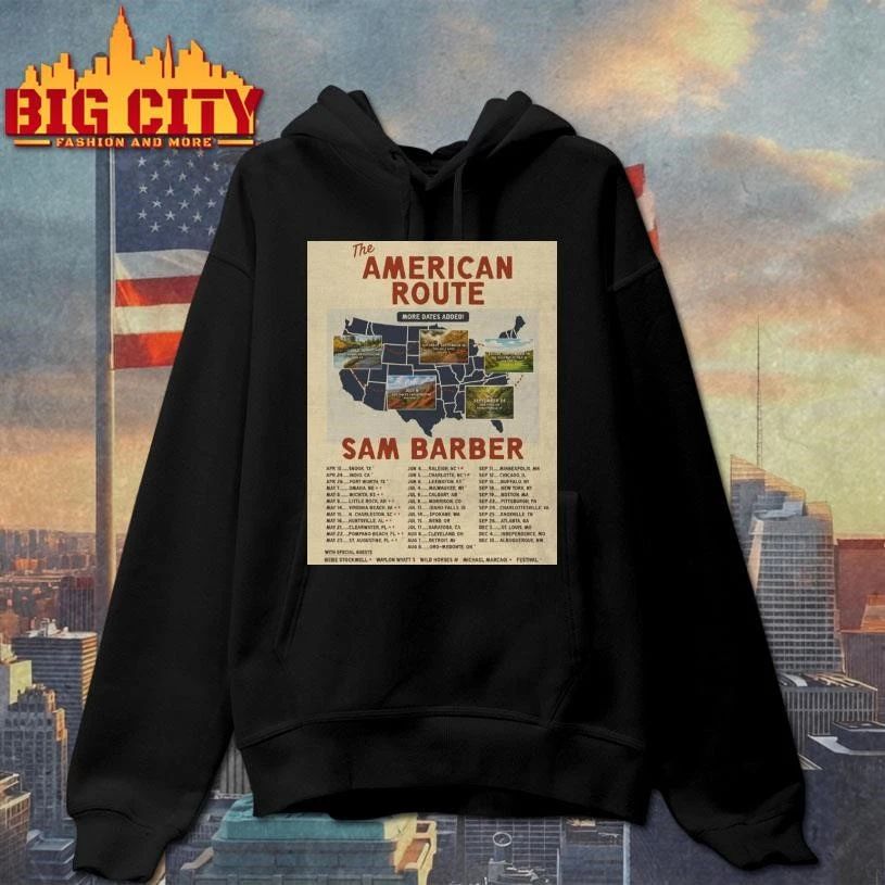 Sam Barber The American Route 2026 Schedule Tour Dates Poster Shirt