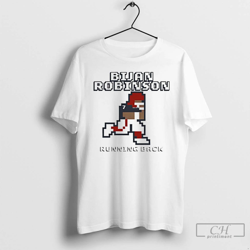 Classic Bijan Robinson Atlanta Falcons Running Back Retro Baller T Shirts