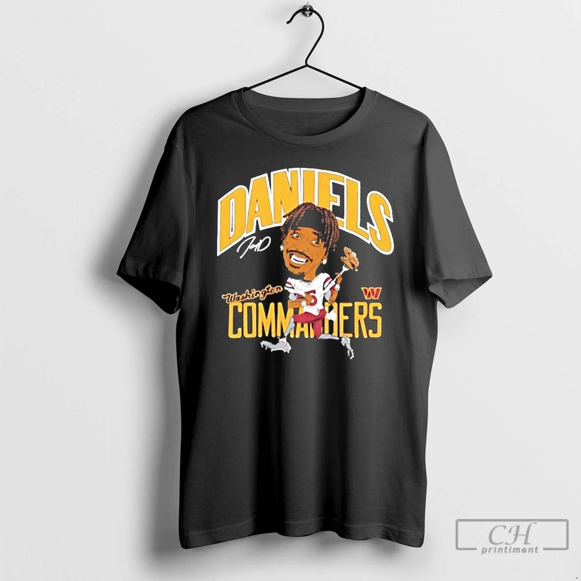 Classic Daniels Waffles Caricature Washington Commanders T Shirts