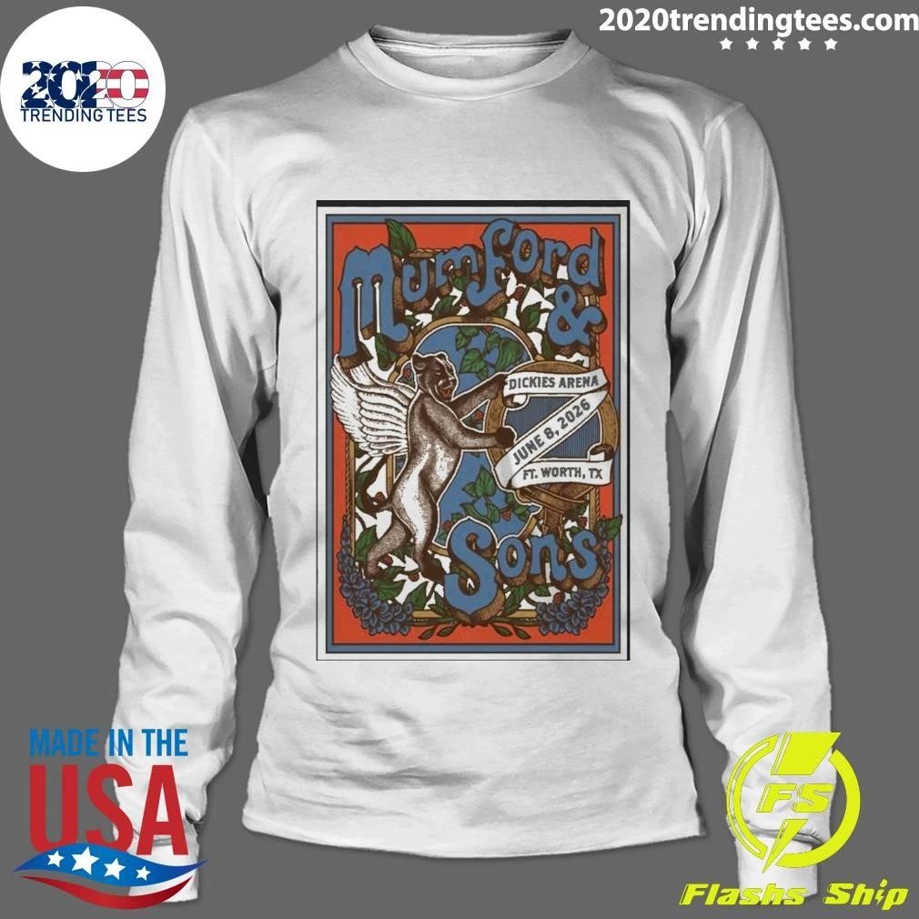 Mumford & Sons Dickies Arena Fort Worth, Tx, June 8, 2026 Poster Shirt