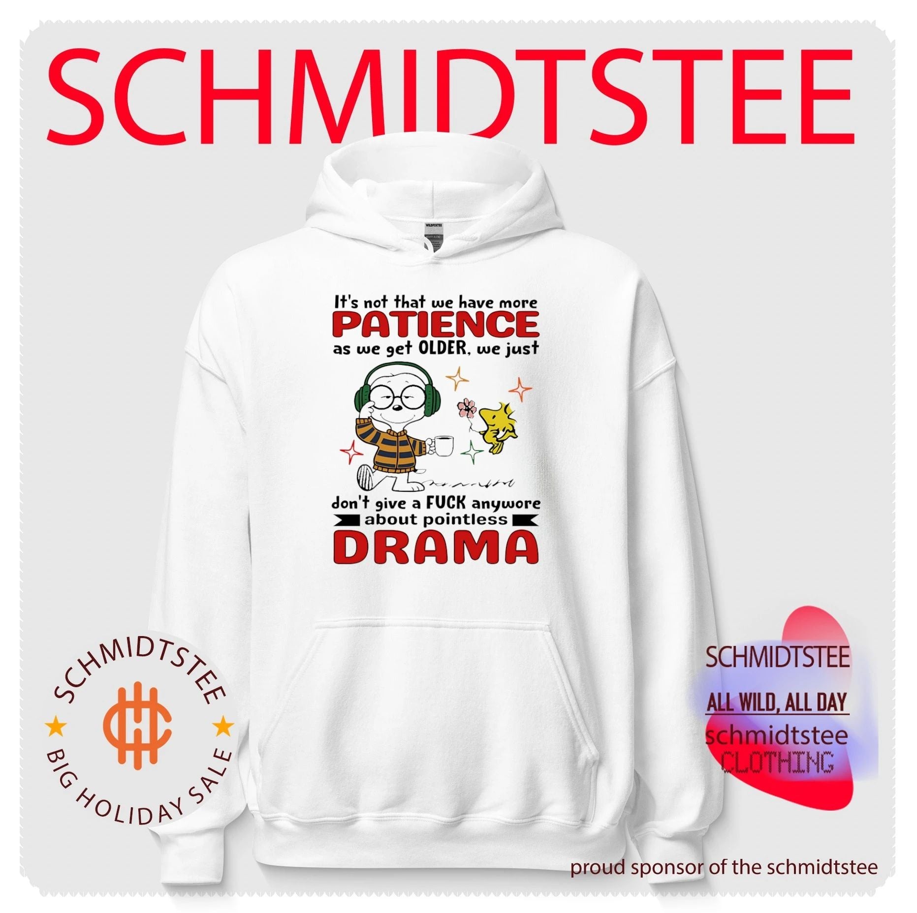 Snoopy We Do Not Give a Fuck About Pointless Drama shirt
