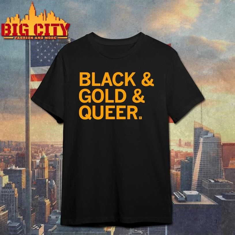 Black & Gold & Queer Graphic Shirt