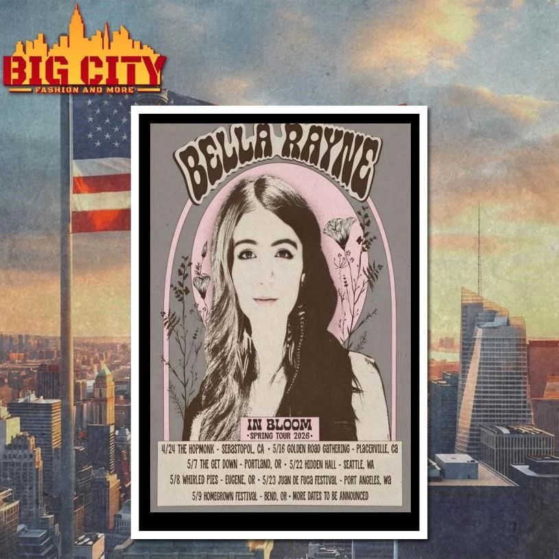 Bella Rayne In Bloom Spring Tour 2026 Poster Shirt