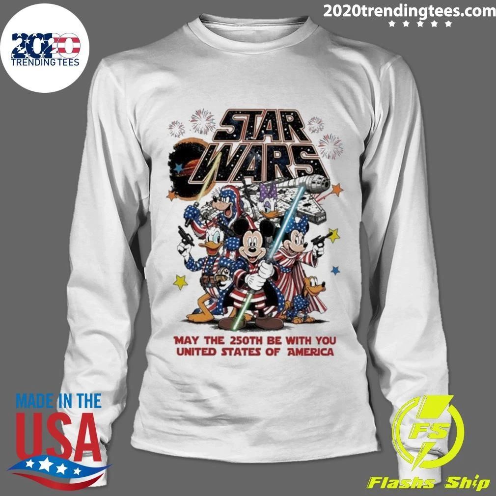 Disney Star Wars May The 250th Be With You United States Of America 1776-2026 Shirt