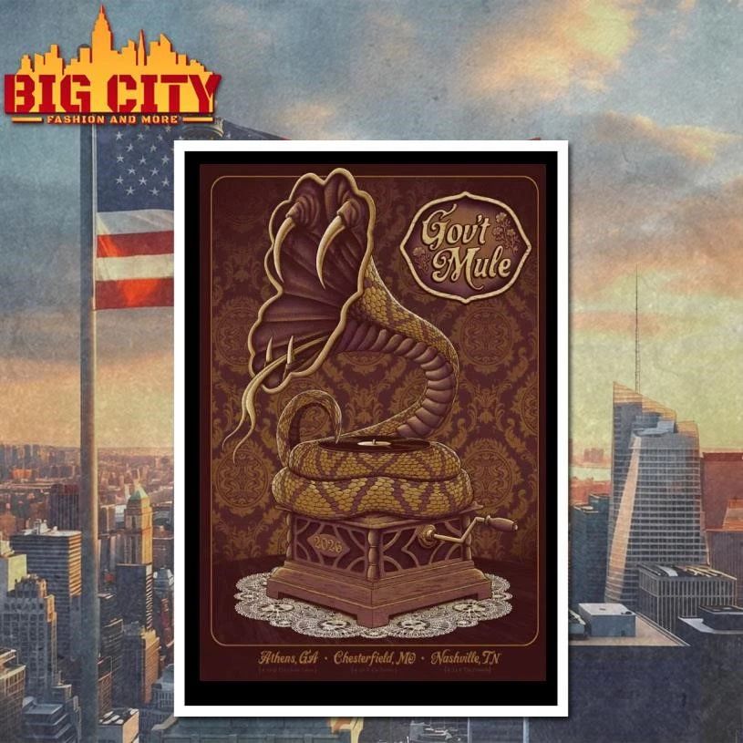 Gov’t Mule The Factory Chesterfield, MO Apr 20, 2026 Poster Shirt