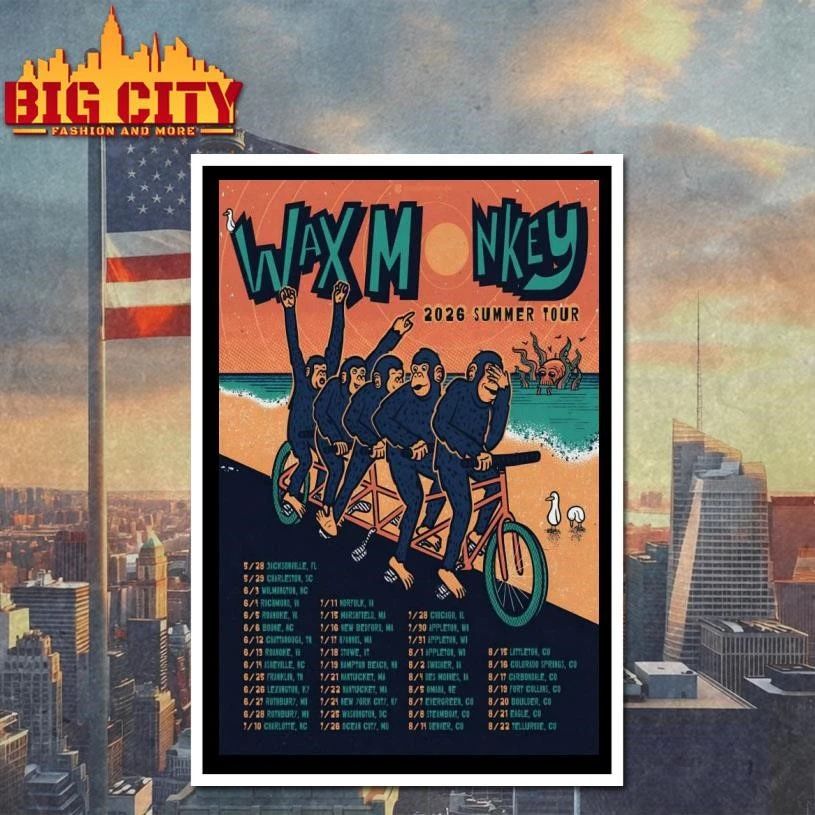 Wax Monkey Summer Tour 26 Poster Shirt