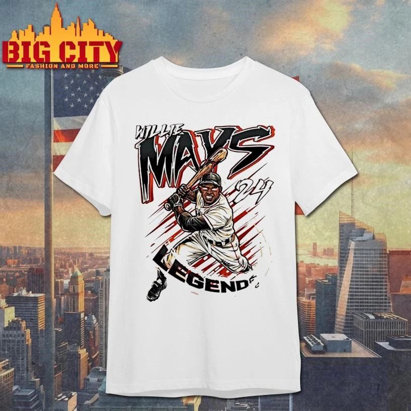 Willie Mays 24 San Francisco Giants Legend Cartoon Shirt
