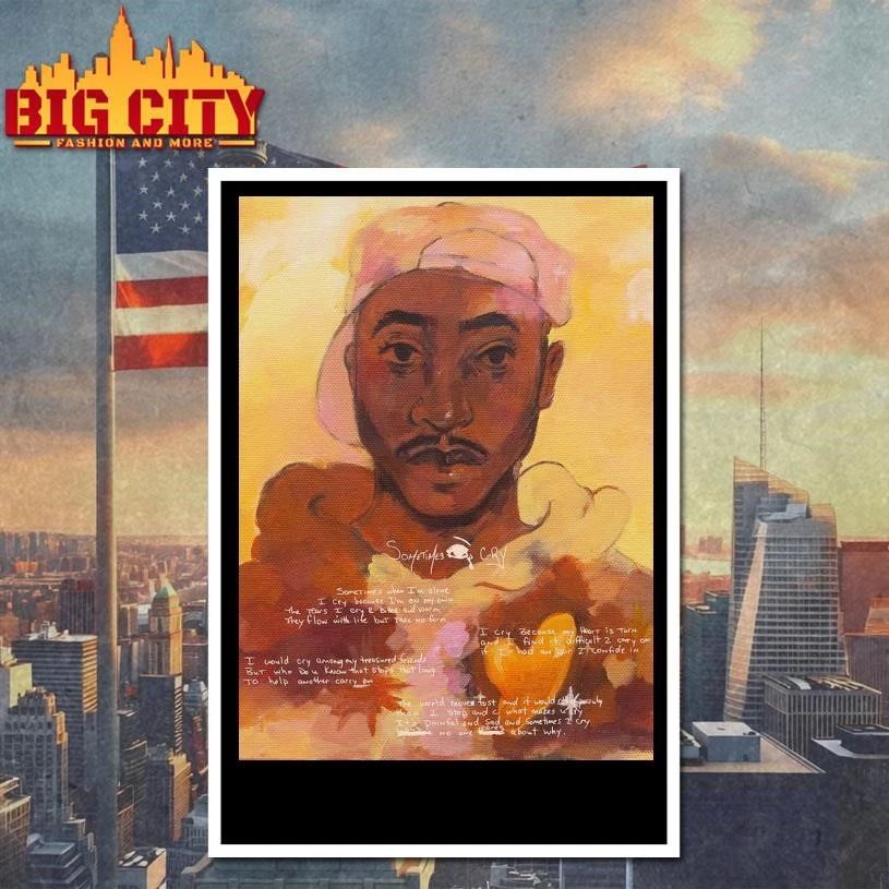 2Pac Sometimes I Cry Lithograph Poster Shirt