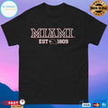 Miami Oh Redhawks Basketball Established 1809 T-shirts