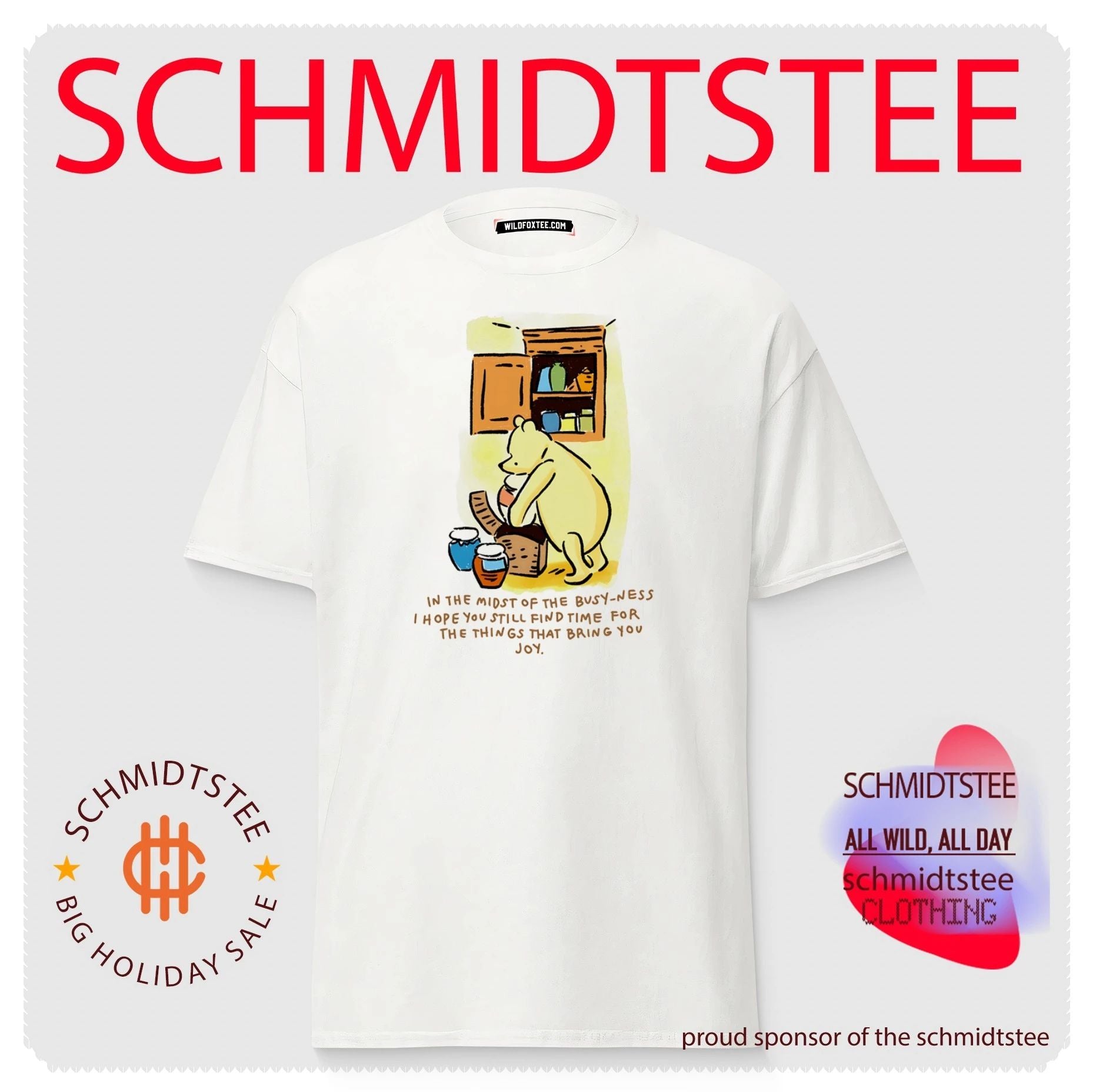 Winnie the pooh find time for the things that bring you joy shirt