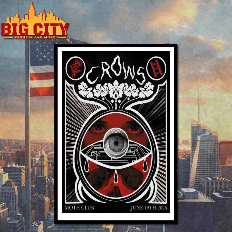 CROWS London UK On Jun 19 2026 Tour Poster Shirt