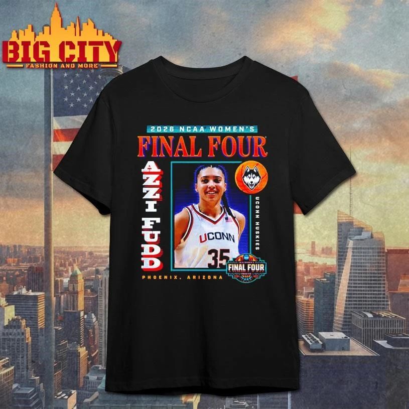 UConn Huskies NCAA Women’s Basketball Final Four 2026 Azzi Fudd College Shirt