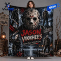 Jason Voorhees Moonlit Lake Fleece Blanket