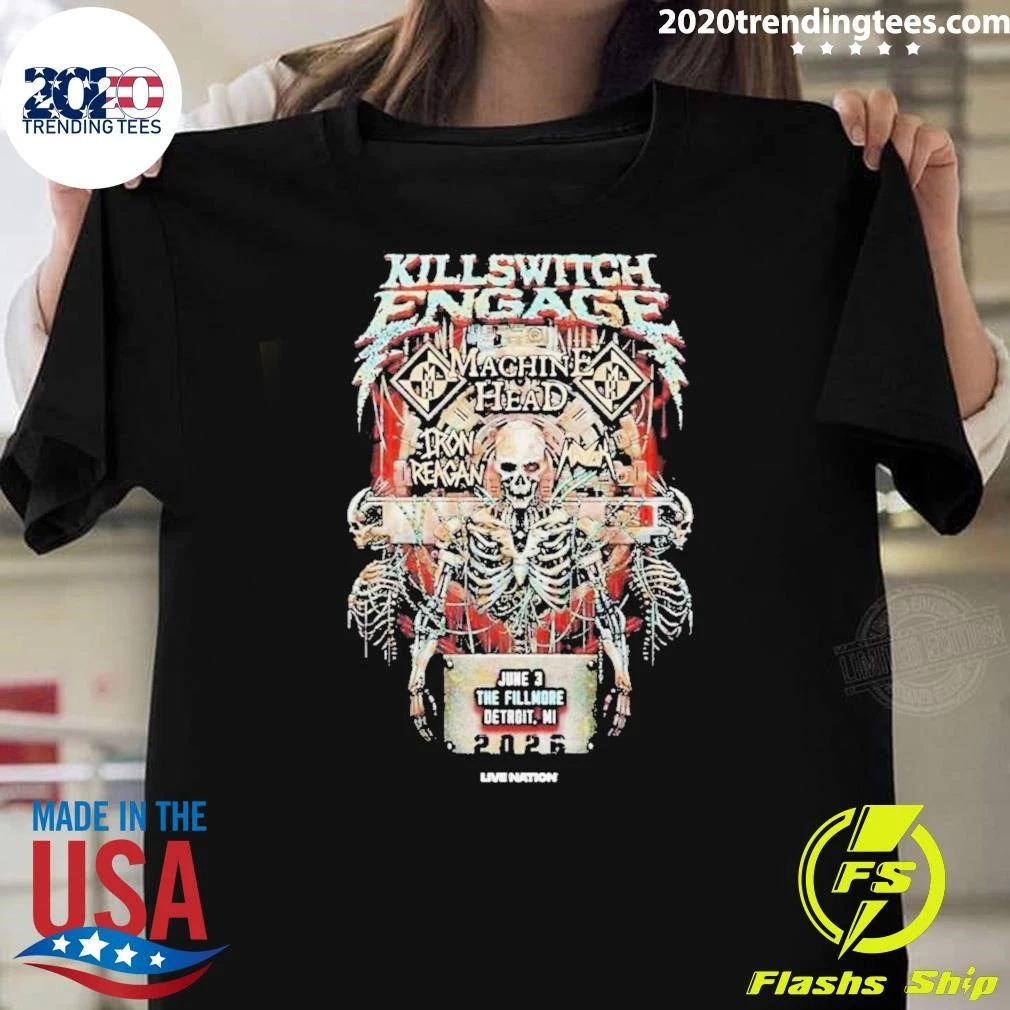 Killswitch Engage The Fillmore In Detroit, Mi June 03 2026 Poster Shirt