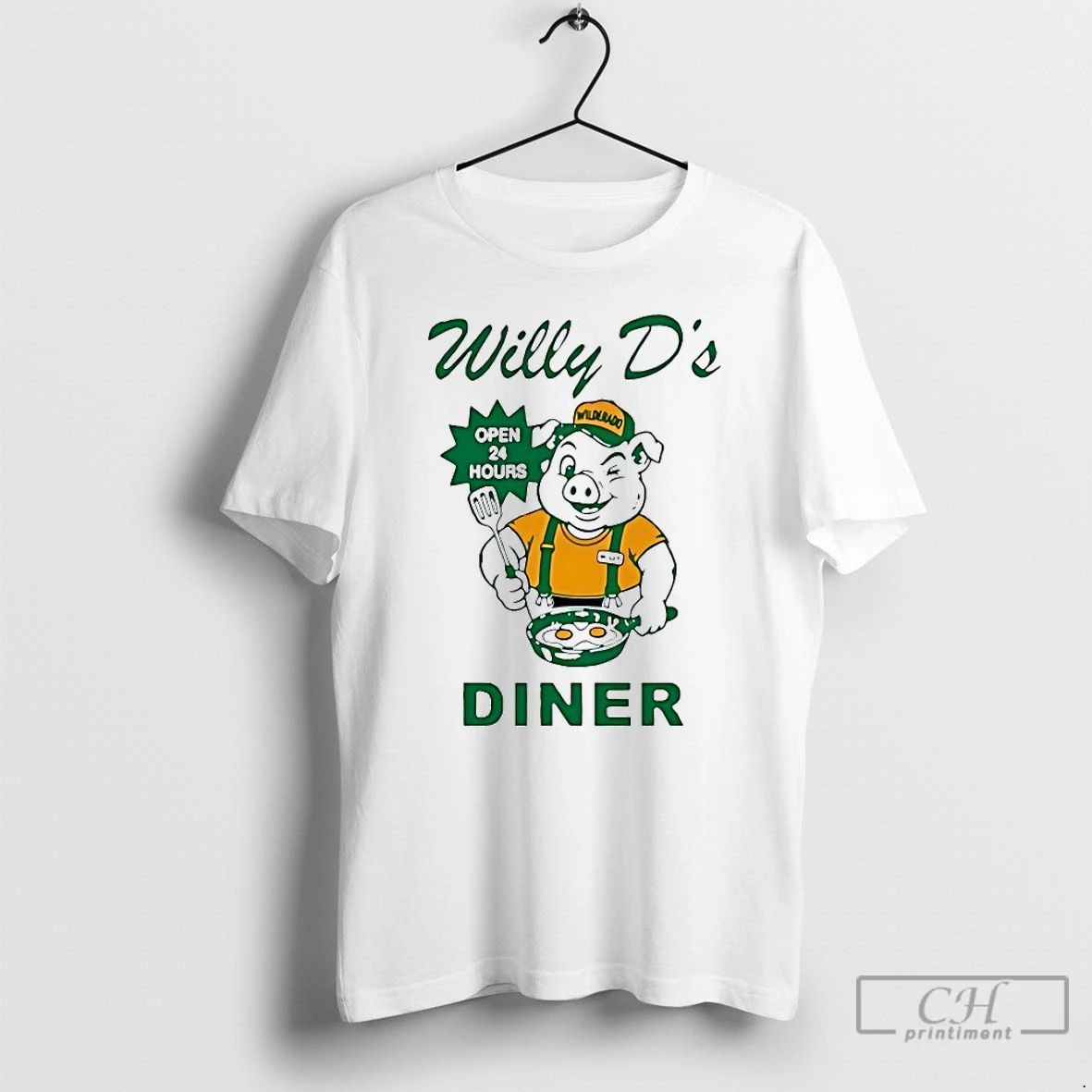 Classic Willy Ds Diner Open 24 Hours T Shirts