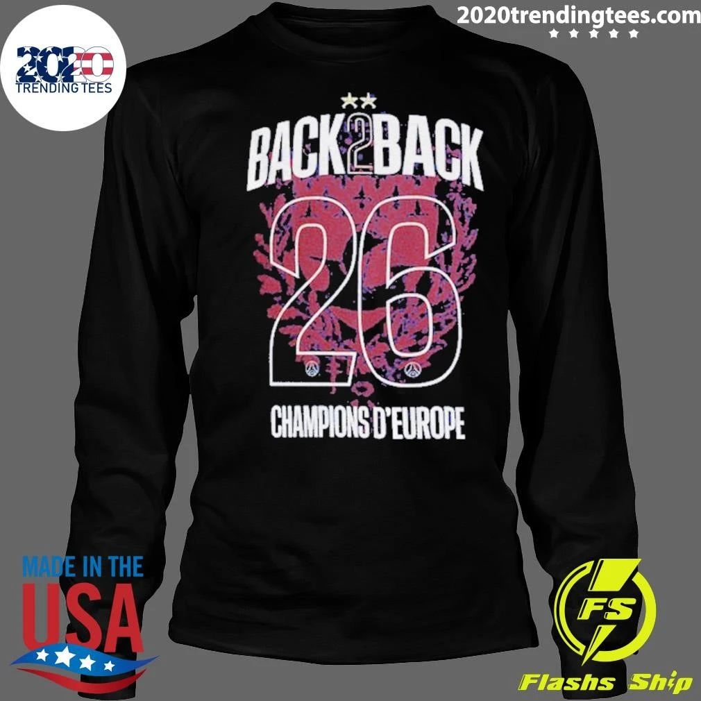 Psg Nike Home Stadium 2025-26 Champions Of Europe Shirt