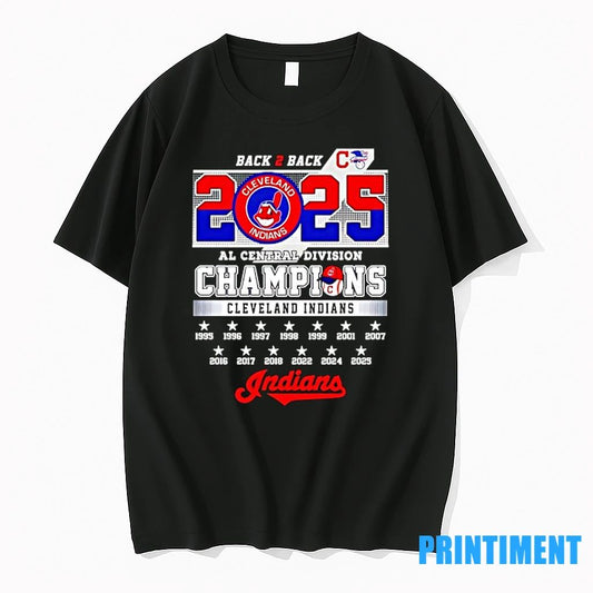 Cleveland Indians Back 2 Back Al Central Division Champions 2025 Tshirts Sweater