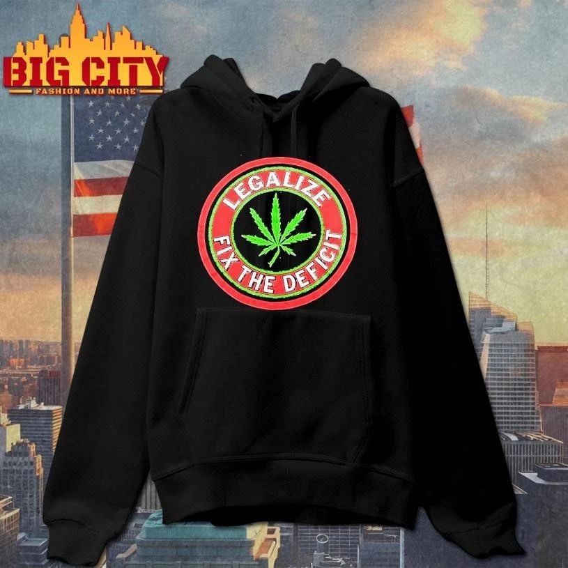 Weed Leaf Legalize Fix The Deficit Shirt