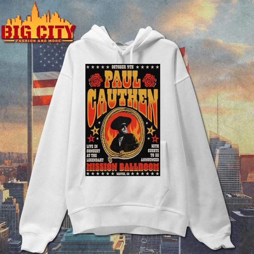 Paul Cauthen October 9 2026 At The Mission Ballroom Show Poster Shirt