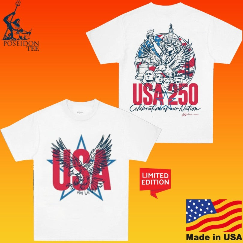 Usa 250 Years Circle Celebration Of Our Nation T-shirt