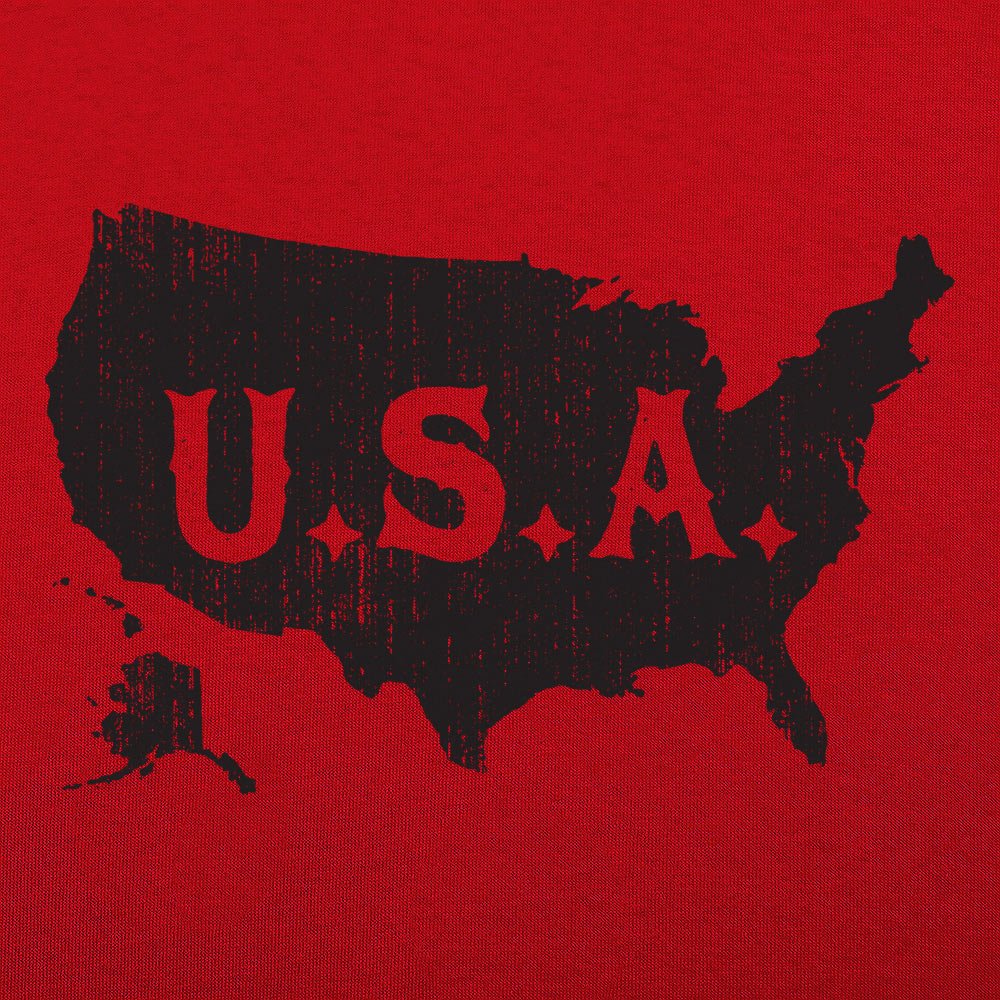 USA Map Distressed Vintage America Design