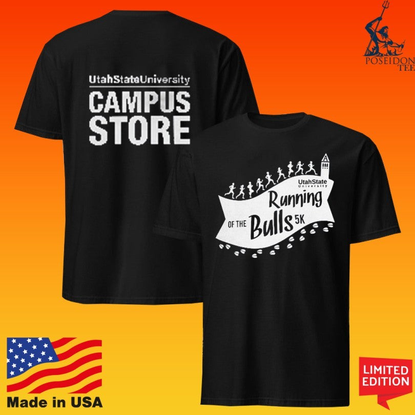 Utah State University Running Of The Bulls 5k T-shirt