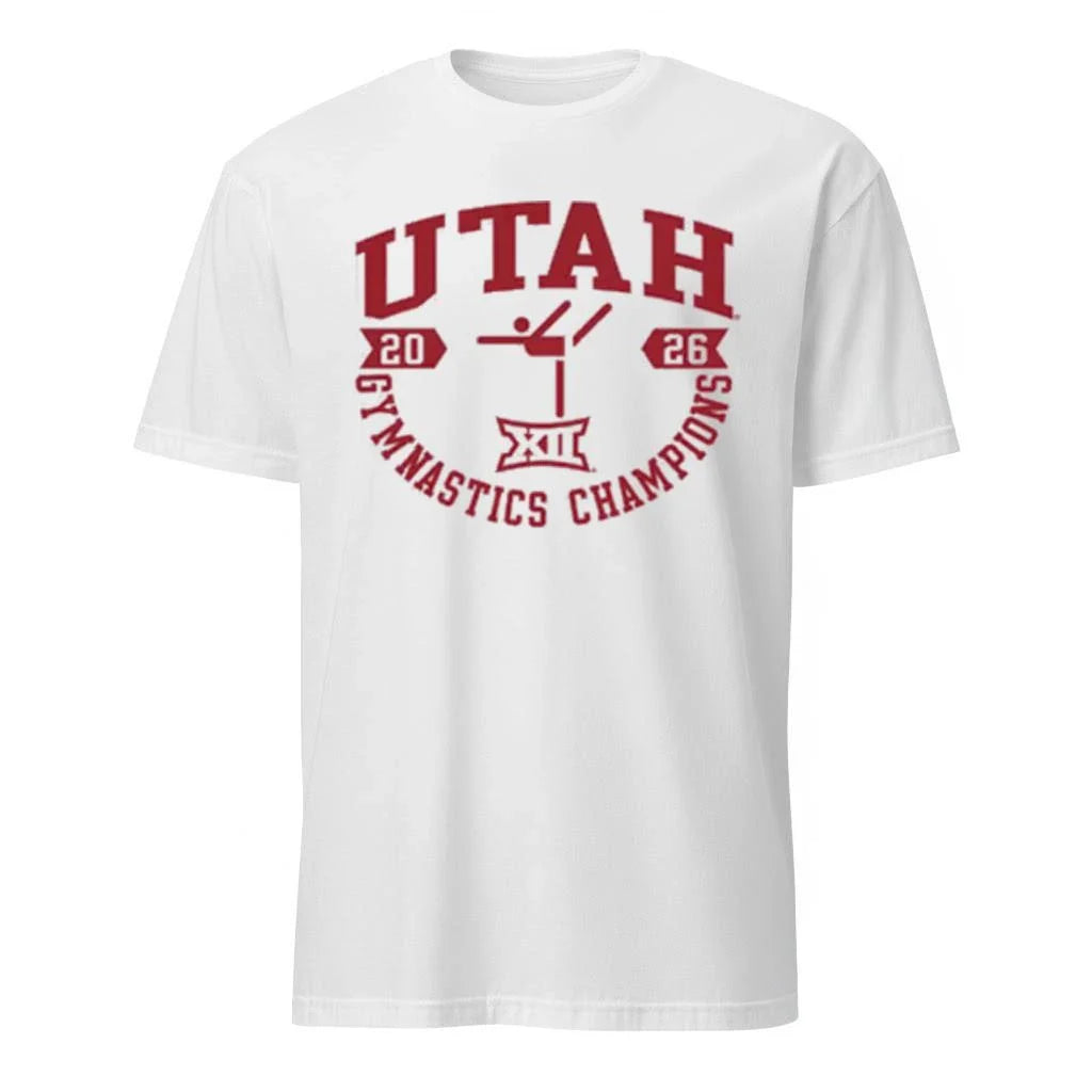Utah Utes White Summit Sportswear Big 12 2026 Gymnastics Champions Shirt