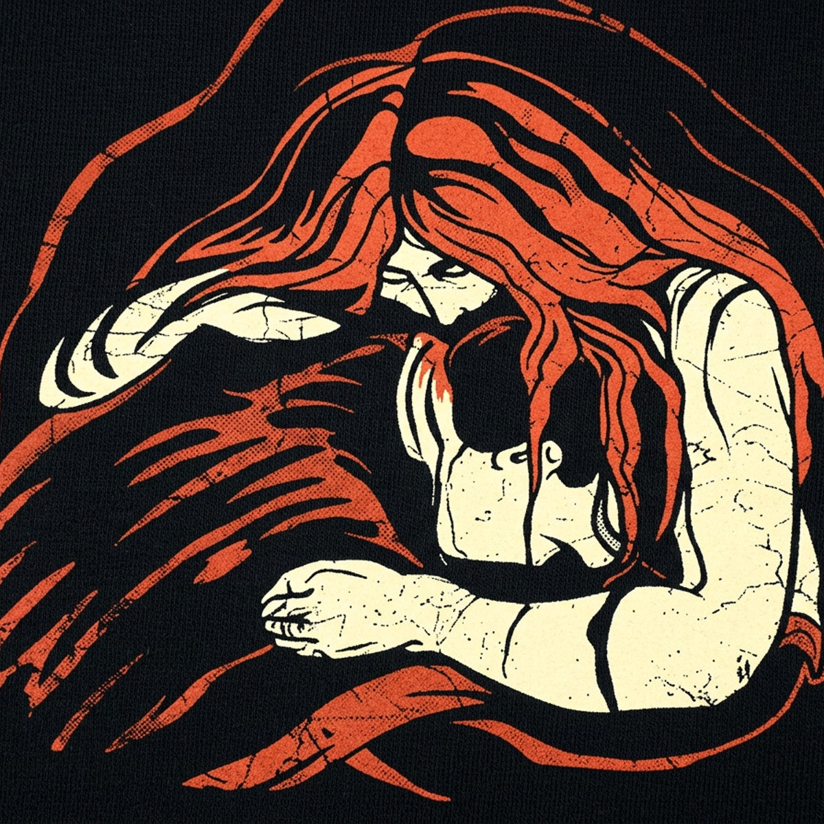 Vampyre Munch Woman Biting Neck Vampire Art