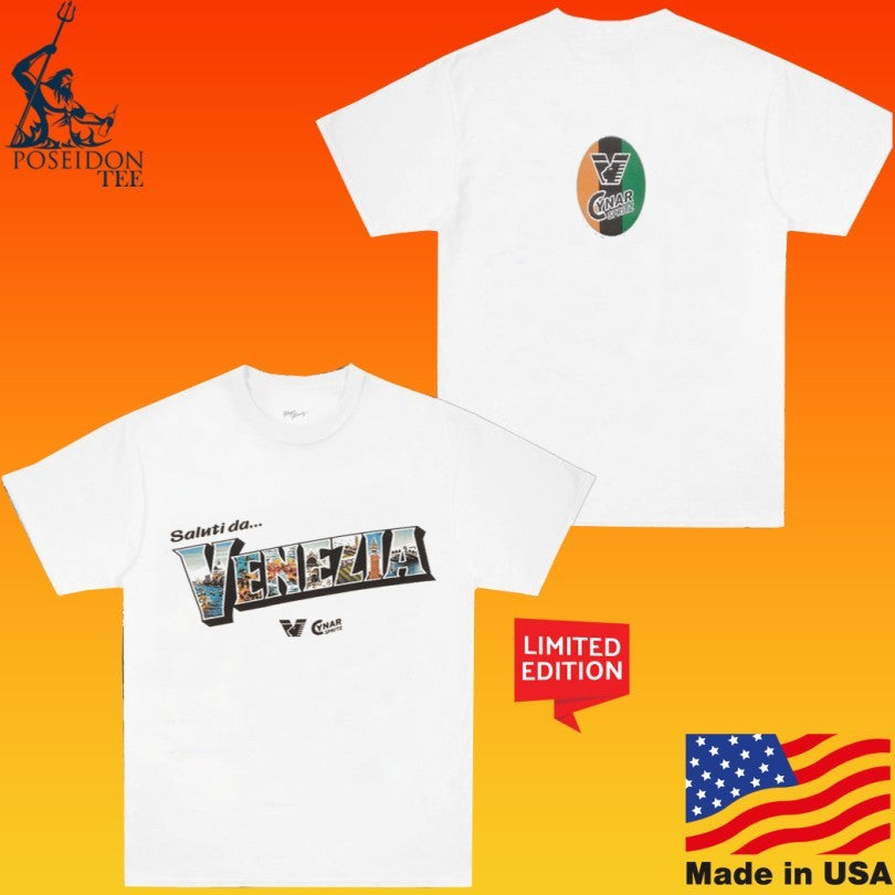 Venezia Saluti Da Cynar Spritz Postcard Sand T-shirt