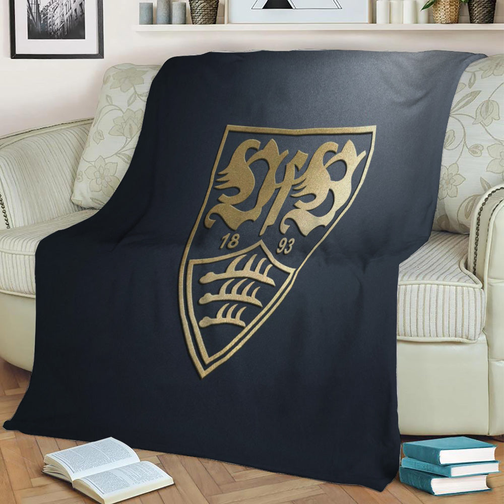 vfb stuttgart Fleece Throw Blanket