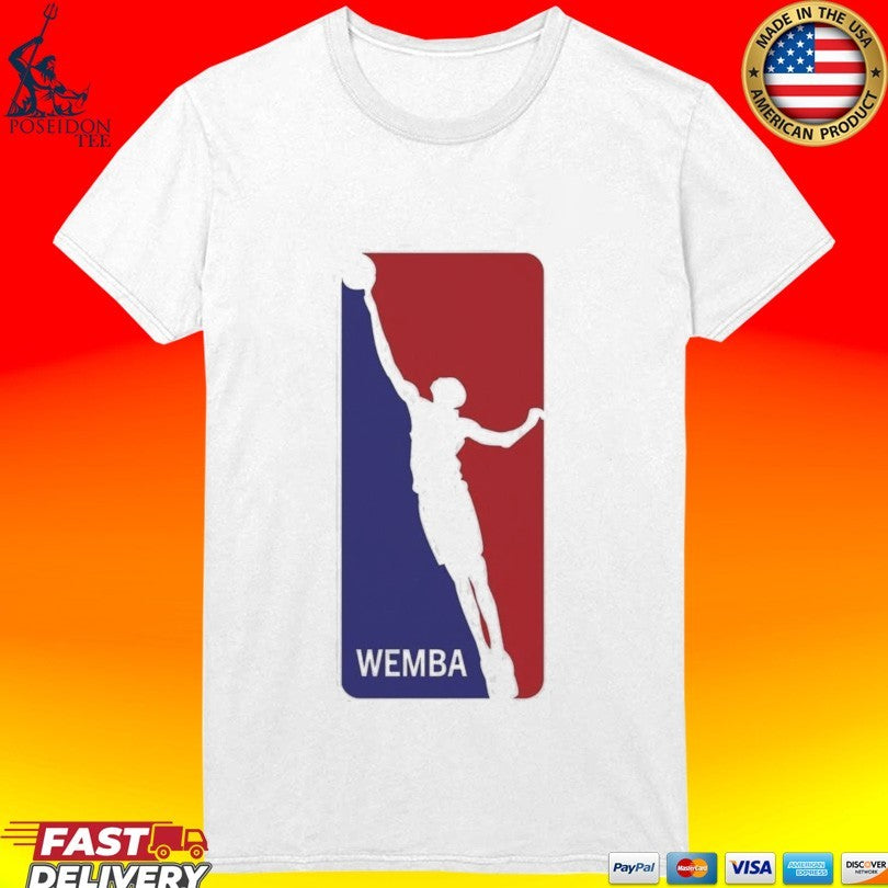 Victor Wembanyama Wemba Nba Logo Silhouette San Antonio Basketball T-shirt