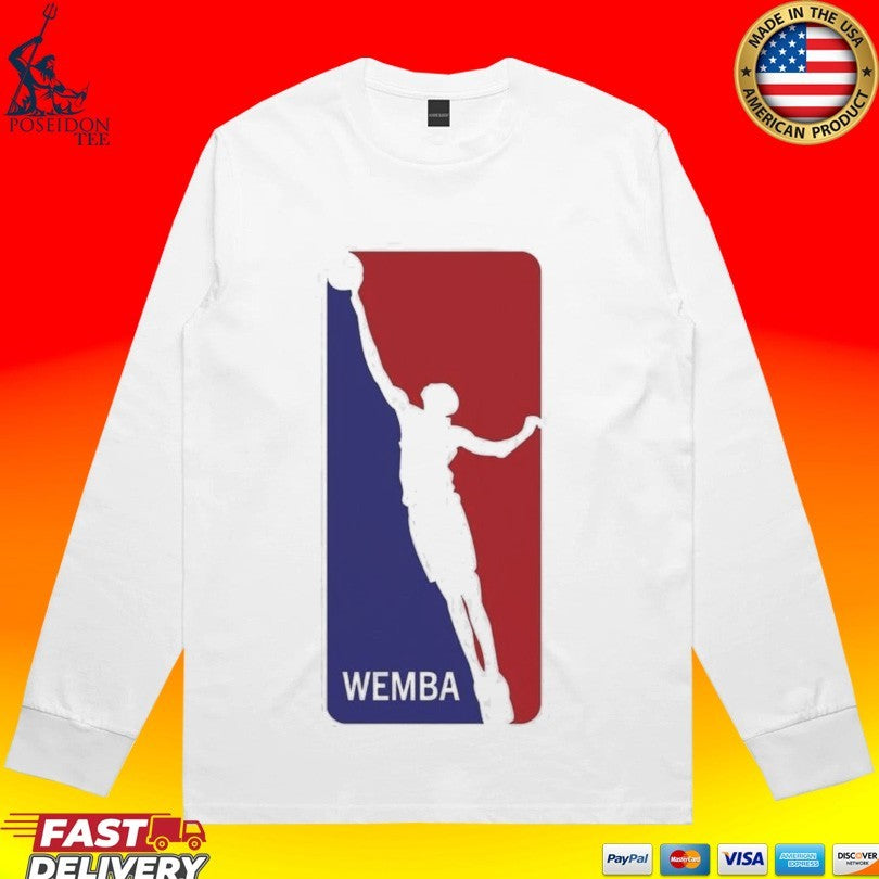 Victor Wembanyama Wemba Nba Logo Silhouette San Antonio Basketball T-shirt