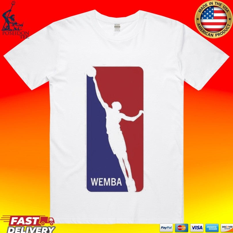 Victor Wembanyama Wemba Nba Logo Silhouette San Antonio Basketball T-shirt
