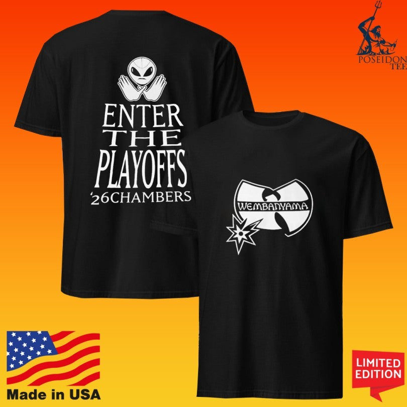 Victor Wembanyama X Wu-tang Clan Enter The Playoffs 26 Chambers T-shirt