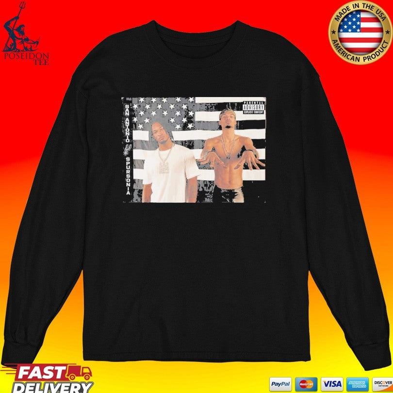 Victor Wemby And Jordan Clarkson Spursonia T-shirt