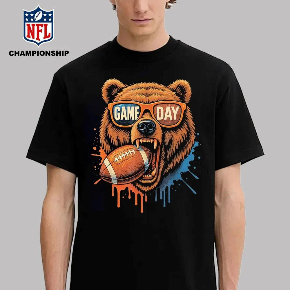 Vintage Retro Bear Game Day Shirt