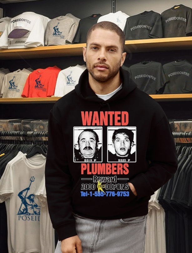 Wanted Plumbers Super Mario Bros 1993 T-shirt