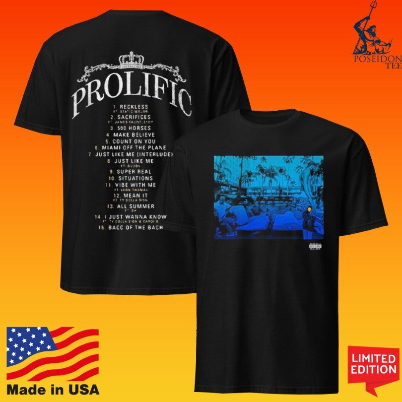 Warner Music Nipsey Hussle Prolific Album T-shirt