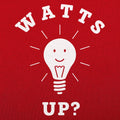 Watts Up Smiling Light Bulb Pun