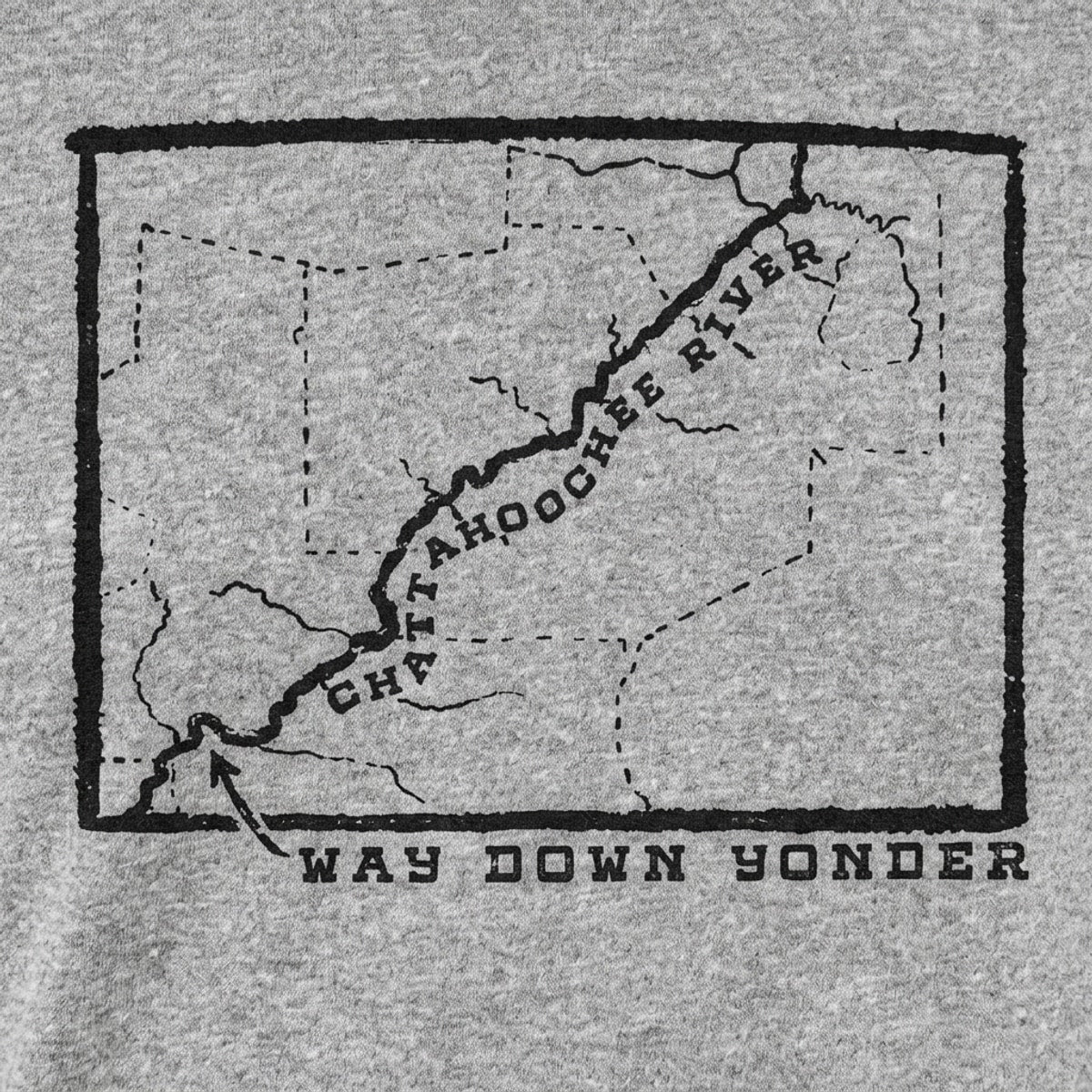 Way Down Yonder Chattahoochee River Map