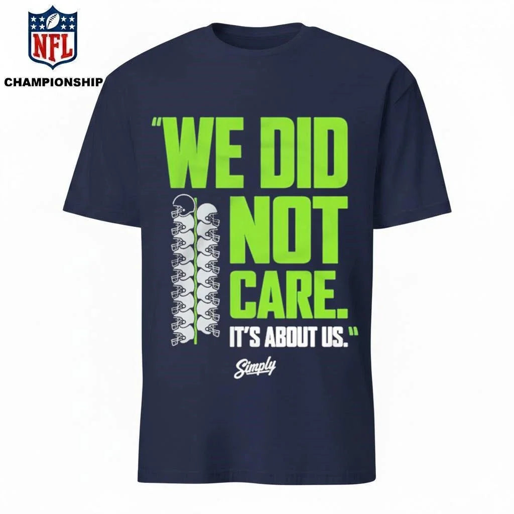 We Did Not Care Navy Shirt