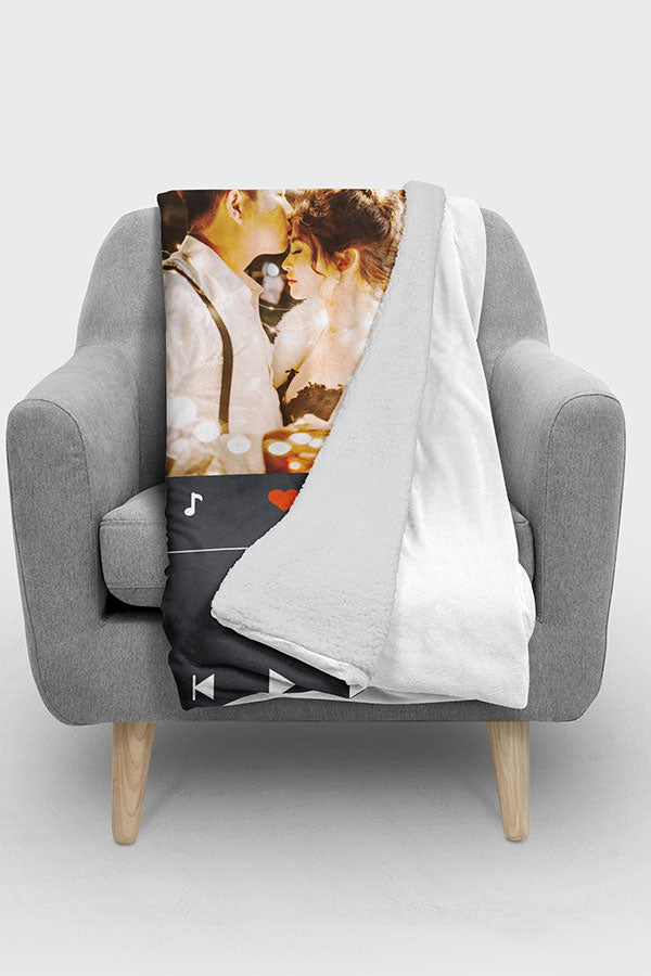 Custom Couple Fleece Blanket