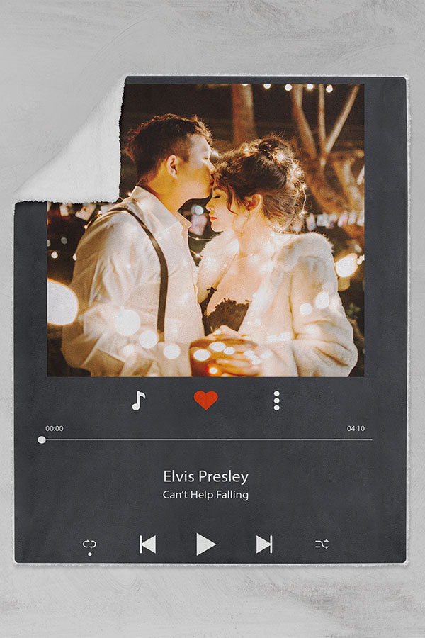 Custom Couple Fleece Blanket