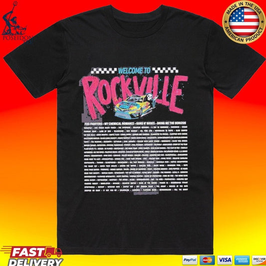 Welcome To Rockville Daytona Beach FL On May 7 To 10 2026 Devil Horn T-shirt