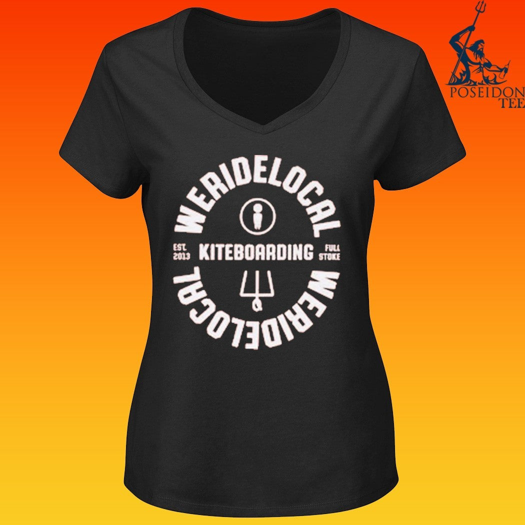 Weridelocal Kiteboarding Pale Apple T-shirt