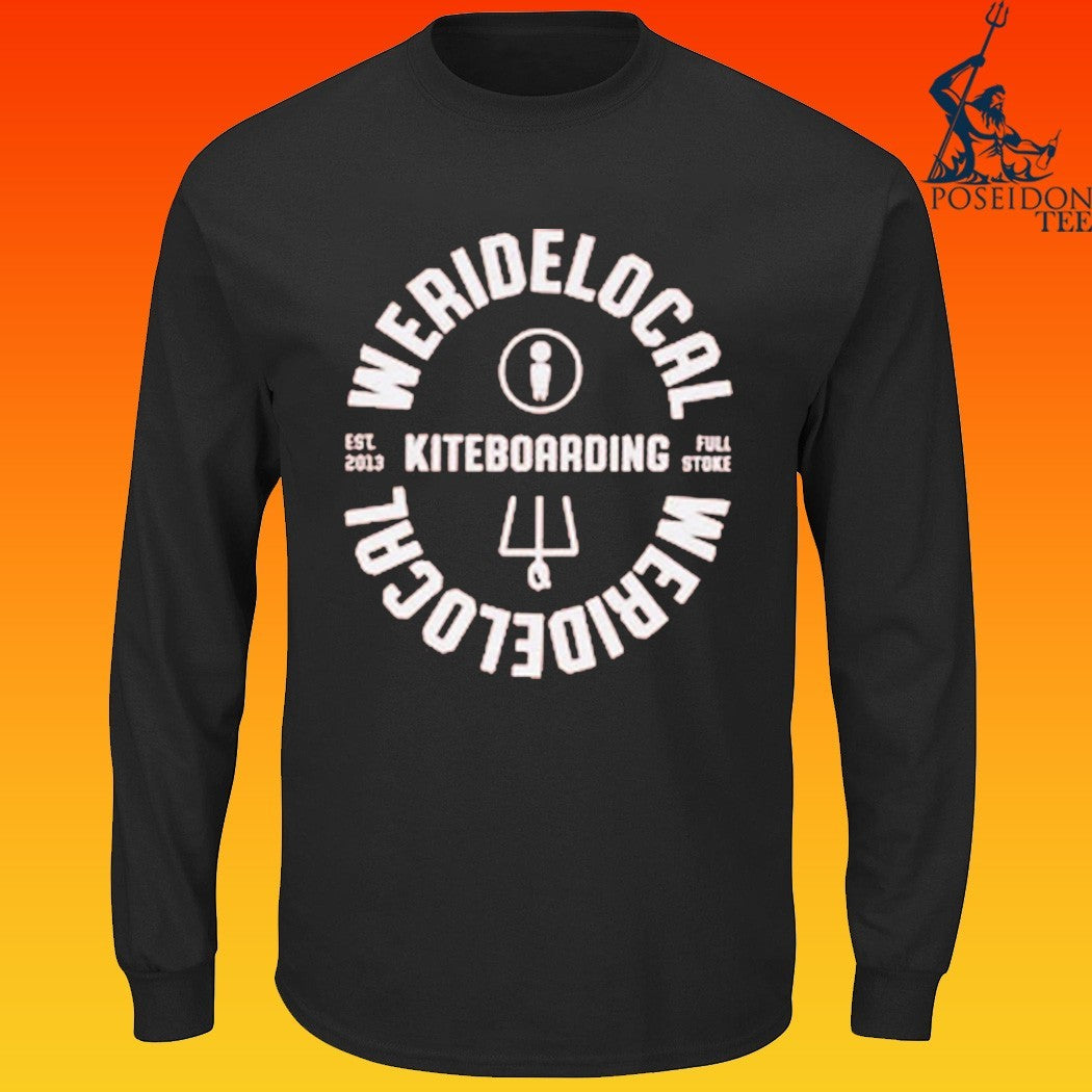 Weridelocal Kiteboarding Pale Apple T-shirt