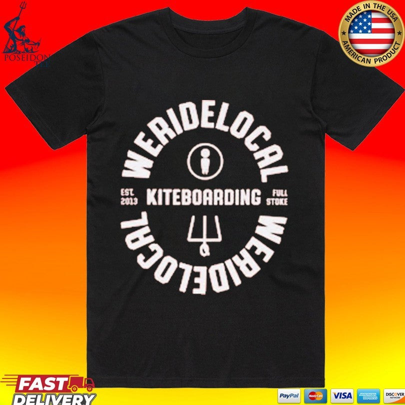 Weridelocal Kiteboarding Pale Apple T-shirt