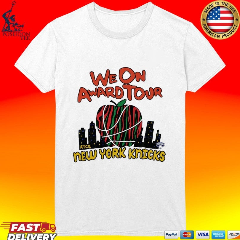 Whoopi Goldberg New York Knicks X Homage X A Tribe Called Quest Blue We On Award Tour T-shirt